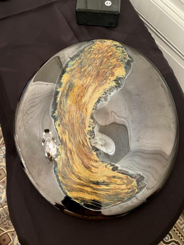 Alfred COLLARD - Disque en verre a décor d’inclusions  IV – Image 3