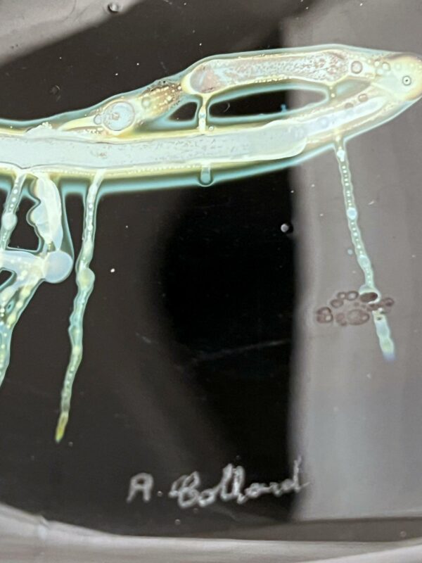 Alfred COLLARD - Disque en verre a décor d’inclusions  V – Image 5