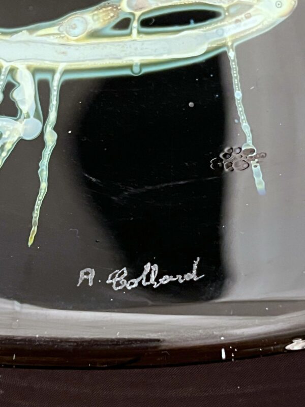 Alfred COLLARD - Disque en verre a décor d’inclusions  V – Image 4