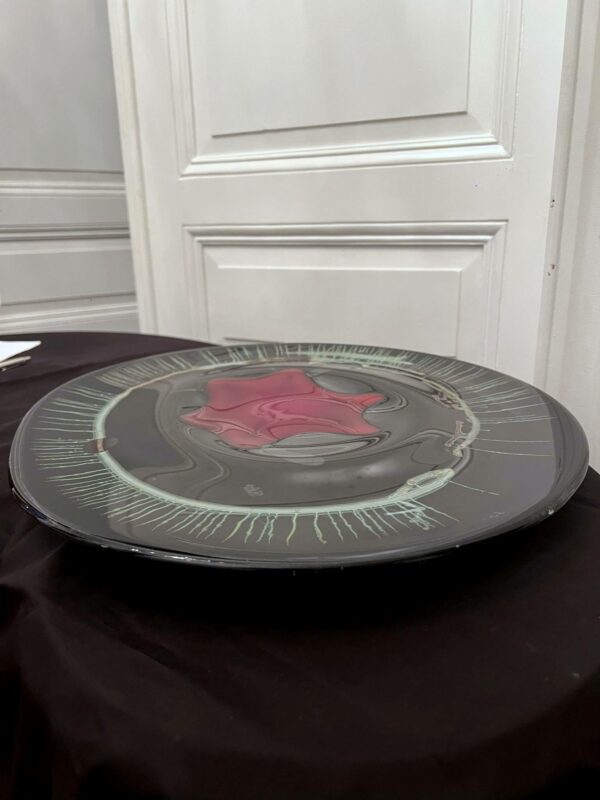 Alfred COLLARD - Disque en verre a décor d’inclusions  V – Image 6