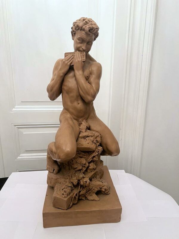 Marcel Rau Grande sculpture en terre cuite "Daphnis" – Image 3