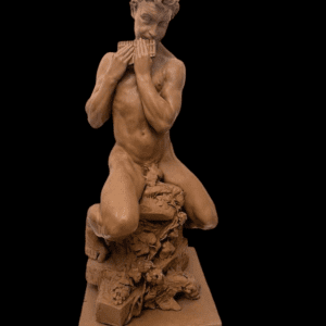 Marcel Rau Grande sculpture en terre cuite "Daphnis"