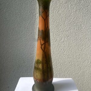 Vase balustre à long col d'après à François-Theodore LEGRAS