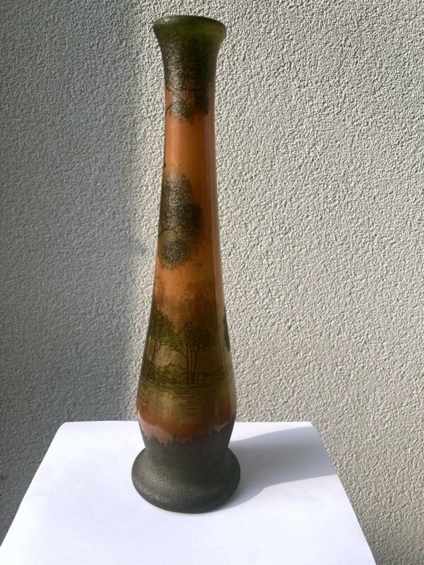 Vase balustre à long col d'après à François-Theodore LEGRAS – Image 5