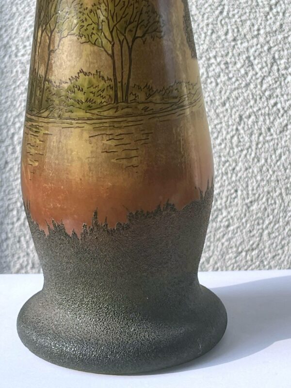 Vase balustre à long col d'après à François-Theodore LEGRAS – Image 6