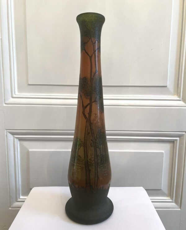 Vase balustre à long col d'après à François-Theodore LEGRAS – Image 2