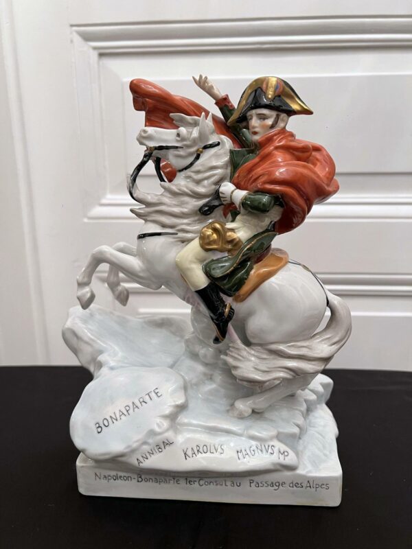 Bonaparte passage des Alpes - porcelaine Scheibe-Alsbach