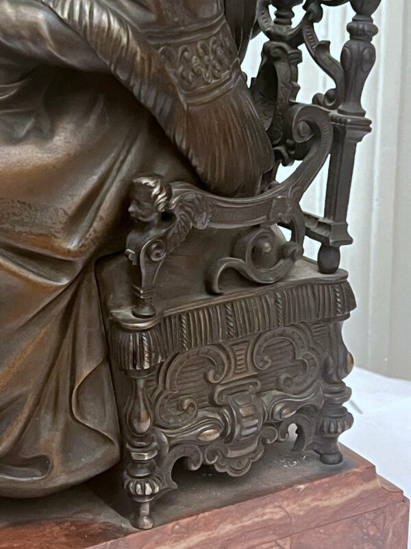 Bronze Madone à la chaise à l’Enfant ( d’après Raphaël) – Image 12