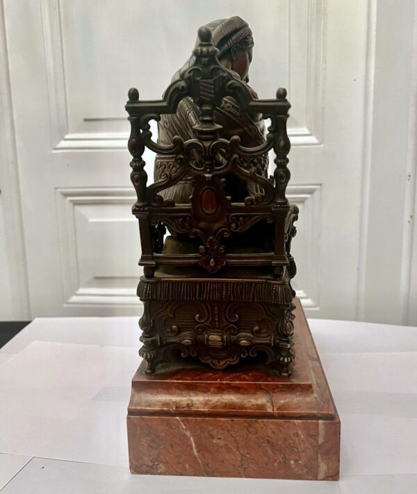Bronze Madone à la chaise à l’Enfant ( d’après Raphaël) – Image 11