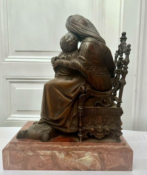 Bronze Madone à la chaise à l’Enfant ( d’après Raphaël) – Image 5