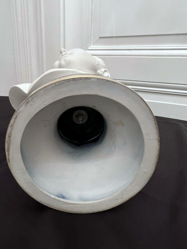 Buste de Louise Brongnard biscuit de porcelaine D’après Jean-Antoine HOUDON – Image 9