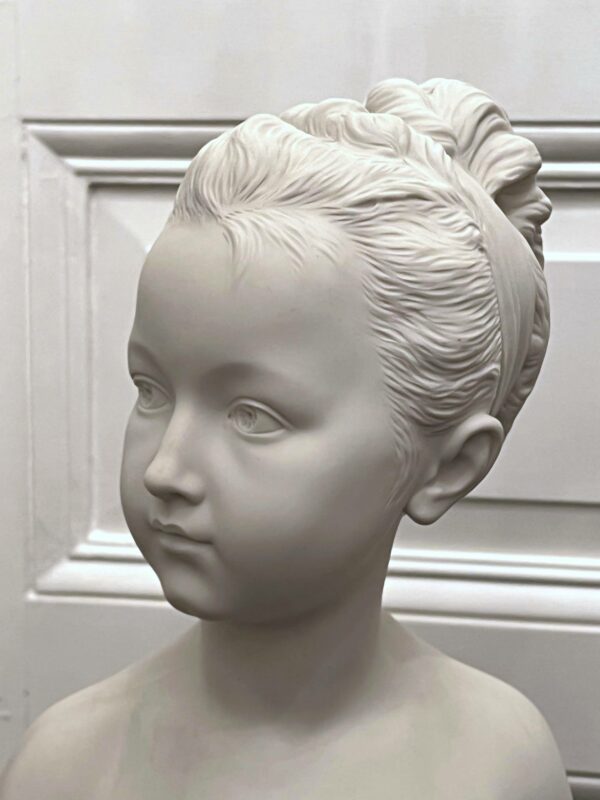 Buste de Louise Brongnard biscuit de porcelaine D’après Jean-Antoine HOUDON – Image 4