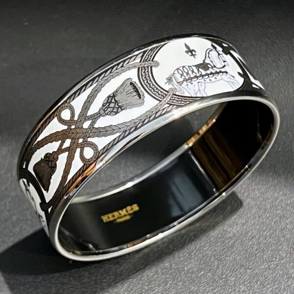 Hermès bracelet jonc large à décor « Grand Apparat » – Image 2