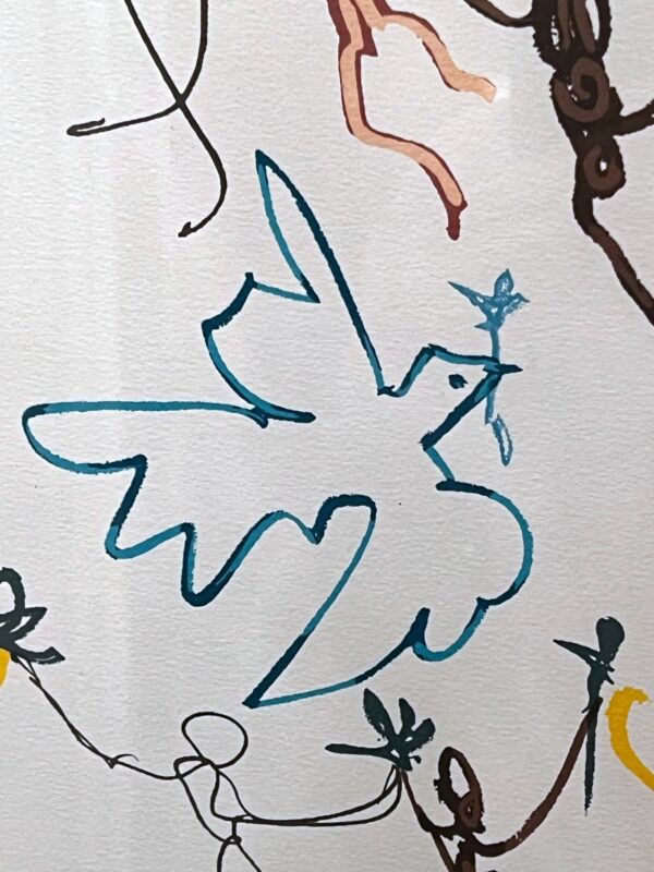 Pablo PICASSO « La Ronde de Paix 25-7-61 » lithographie – Image 3