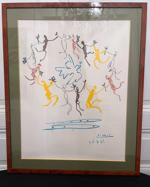 Pablo PICASSO « La Ronde de Paix 25-7-61 » lithographie
