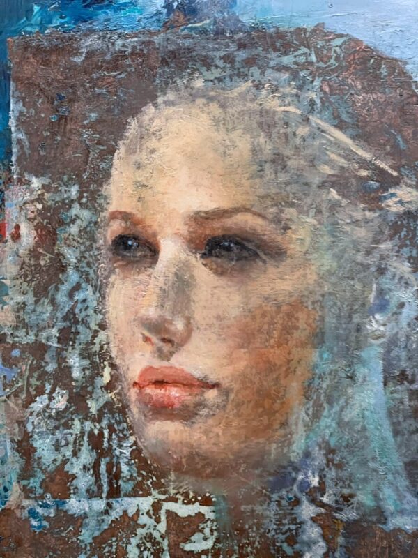 Portrait huile sur toile signée ?Roux? – Image 2