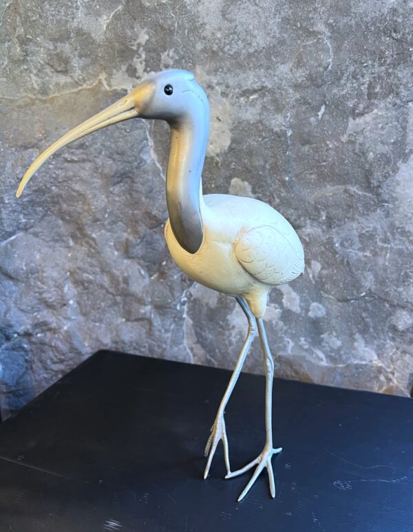 Sculpture « Ibis » ou « Échassier » signée L. MALEVOLTI – Image 5