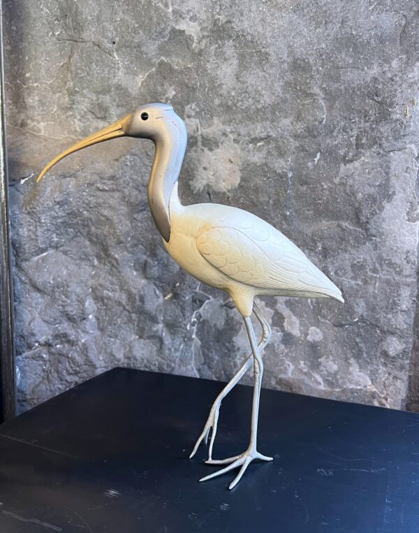 Sculpture « Ibis » ou « Échassier » signée L. MALEVOLTI – Image 6
