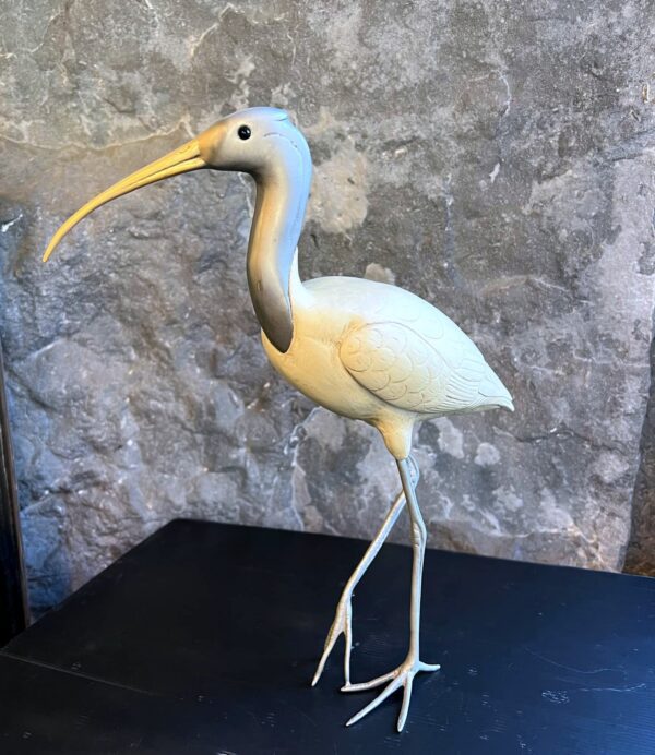 Sculpture « Ibis » ou « Échassier » signée L. MALEVOLTI