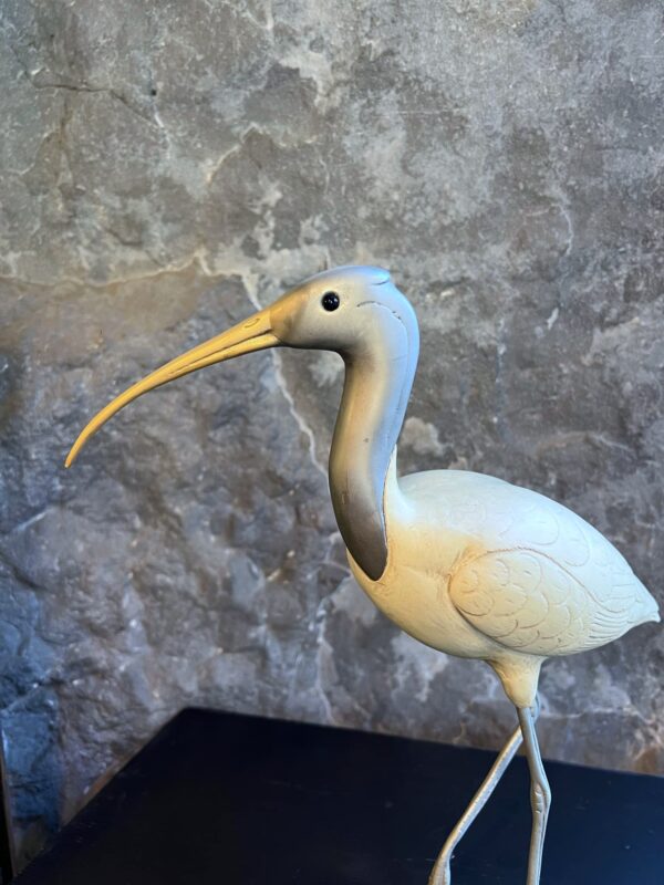 Sculpture « Ibis » ou « Échassier » signée L. MALEVOLTI – Image 3