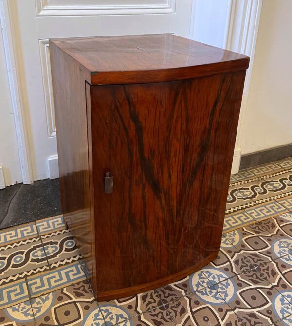 Paire de meubles Art Déco en loupe de noyer poli – Image 5