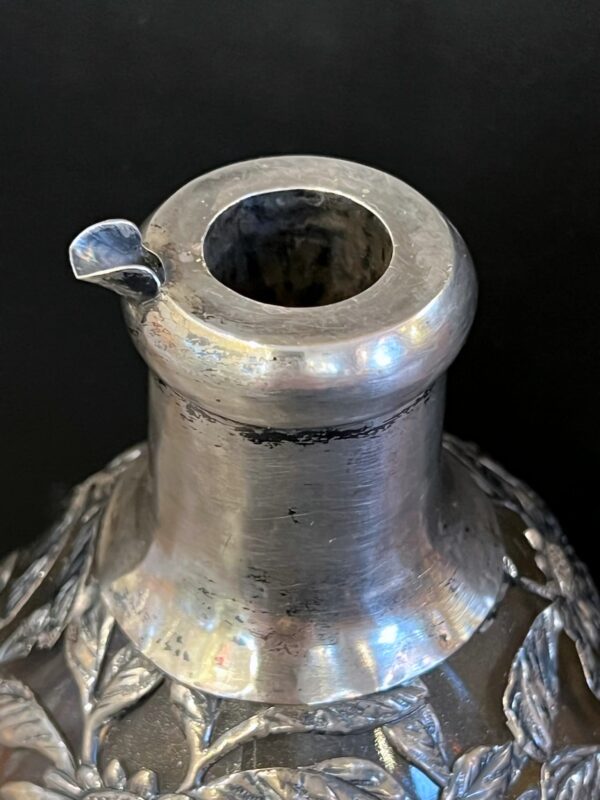 Chine carafe en verre monture en argent – Image 9