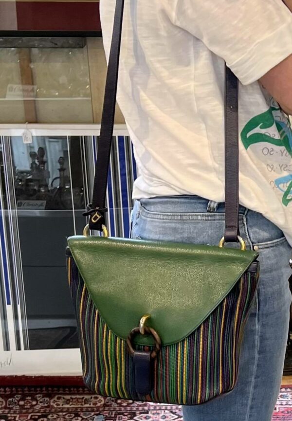 DELVAUX - Sac en cuir tressé multicolore – Image 7