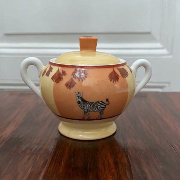 Hermès sucrier porcelaine “Africa”