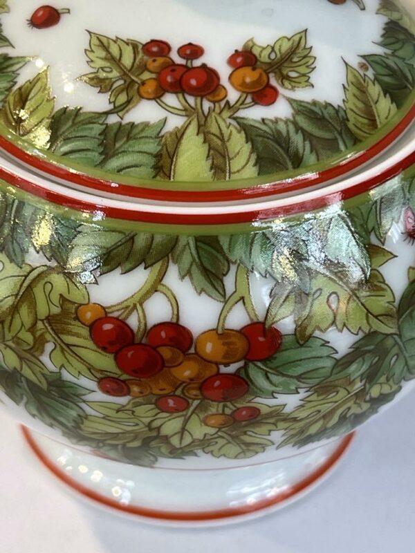 Hermès sucrier porcelaine décor « Le jardin de Pythagore » – Image 4