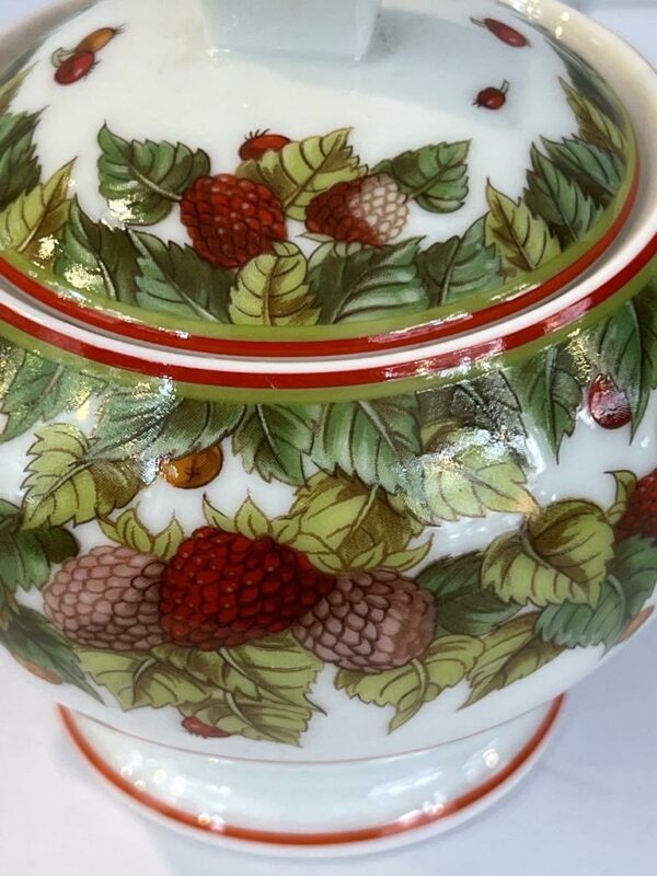 Hermès sucrier porcelaine décor « Le jardin de Pythagore » – Image 3