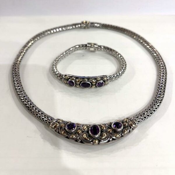 Parure - collier et bracelet Samuel Benham – Image 2