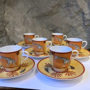 Hermès - tasse et soucoupe modèle Africa - porcelaine