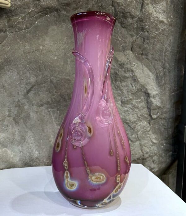 Louis Leloup Vase en Cristal à décor d’oxydes métalliques – Image 2