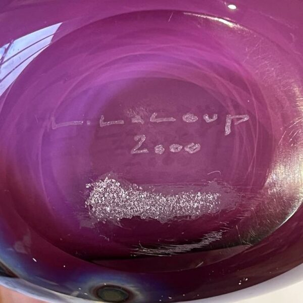 Louis Leloup Vase en Cristal à décor d’oxydes métalliques – Image 6