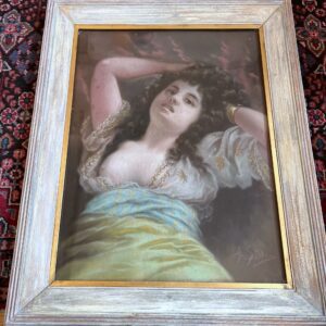 Agapit STEVENS (1849-1917) Pastel portrait “Jeune fille”