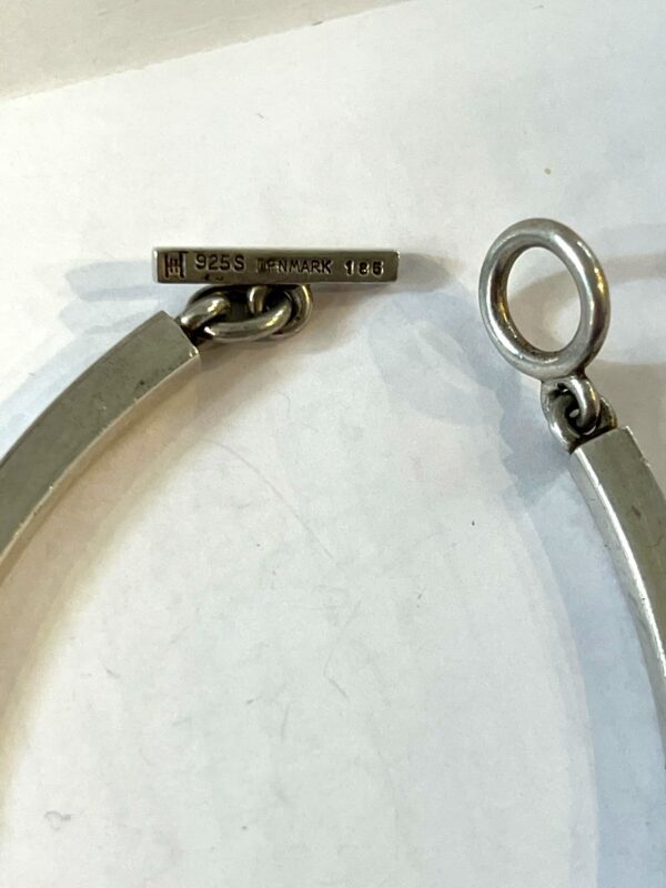 Hans Hansen (1884-1940) Collier ras-de-cou articulé en argent – Image 9