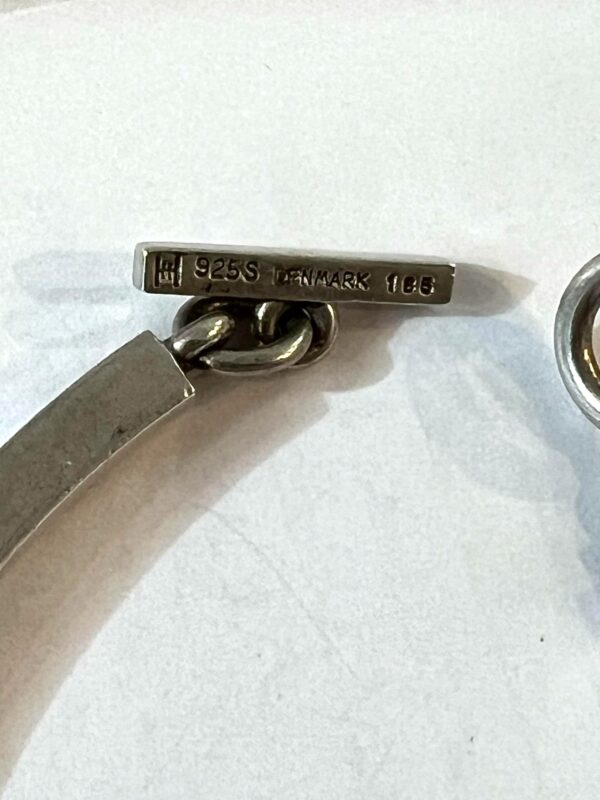 Hans Hansen (1884-1940) Collier ras-de-cou articulé en argent – Image 7