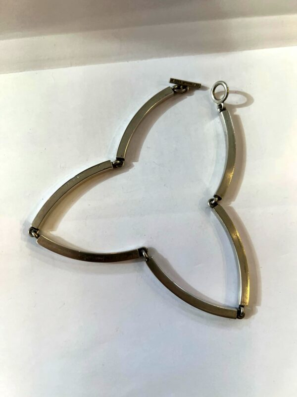 Hans Hansen (1884-1940) Collier ras-de-cou articulé en argent – Image 4