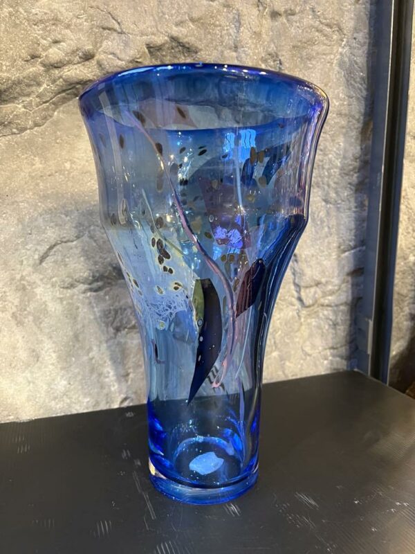 Samuel HERMAN Grand vase en cristal du Val Saint Lambert