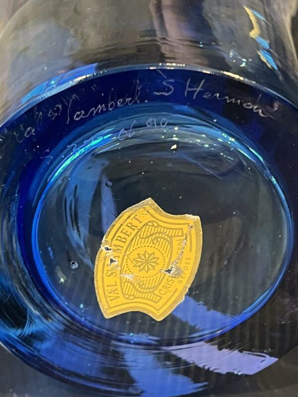 Samuel HERMAN Grand vase en cristal du Val Saint Lambert – Image 3