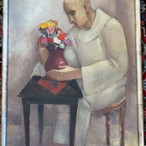 Edgar SCAUFLAIRE (1893-1960) huile sur panneau 1952