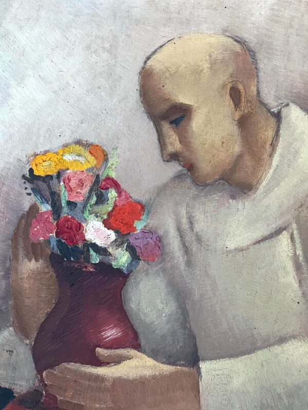 Edgar SCAUFLAIRE (1893-1960)  huile sur panneau 1952 – Image 3