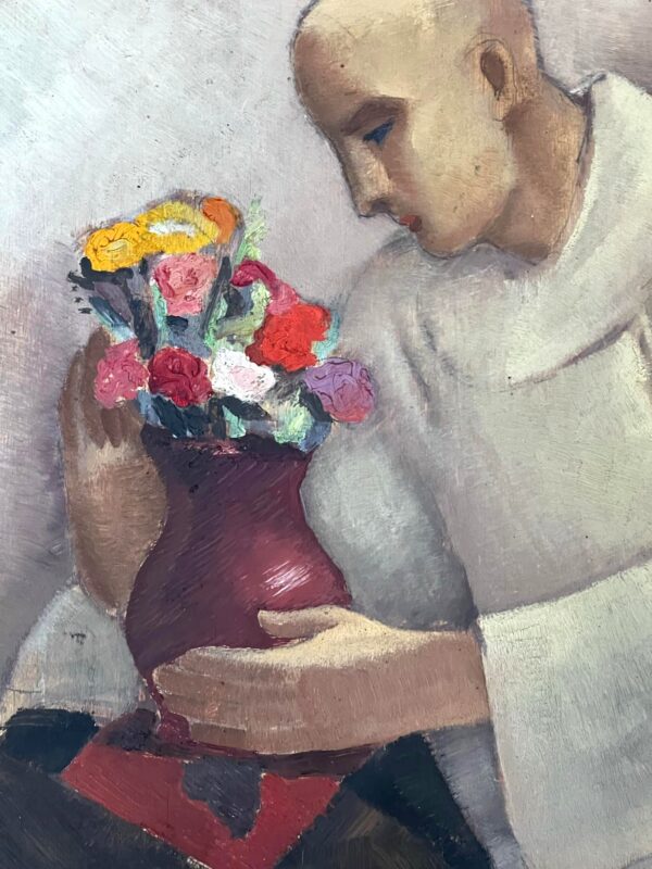 Edgar SCAUFLAIRE (1893-1960)  huile sur panneau 1952 – Image 4