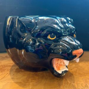 Cache-pot “ panthère noire “ en céramique
