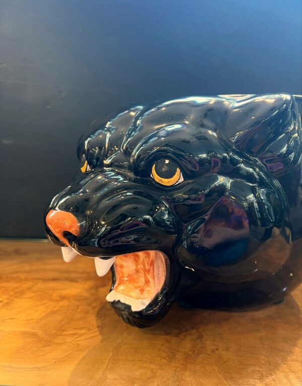 Cache-pot “ panthère noire “ en céramique – Image 4