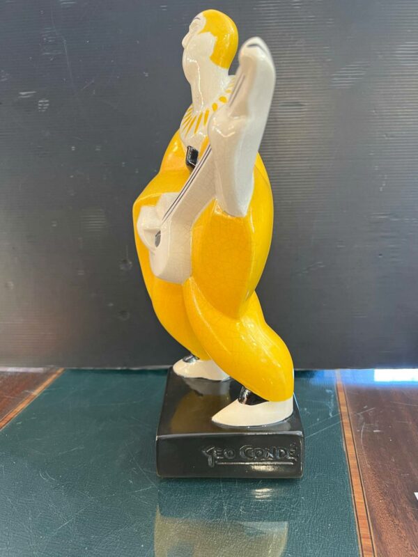 Geo Condé Sculpture Art Déco “ Le joueur de banjo” – Image 4