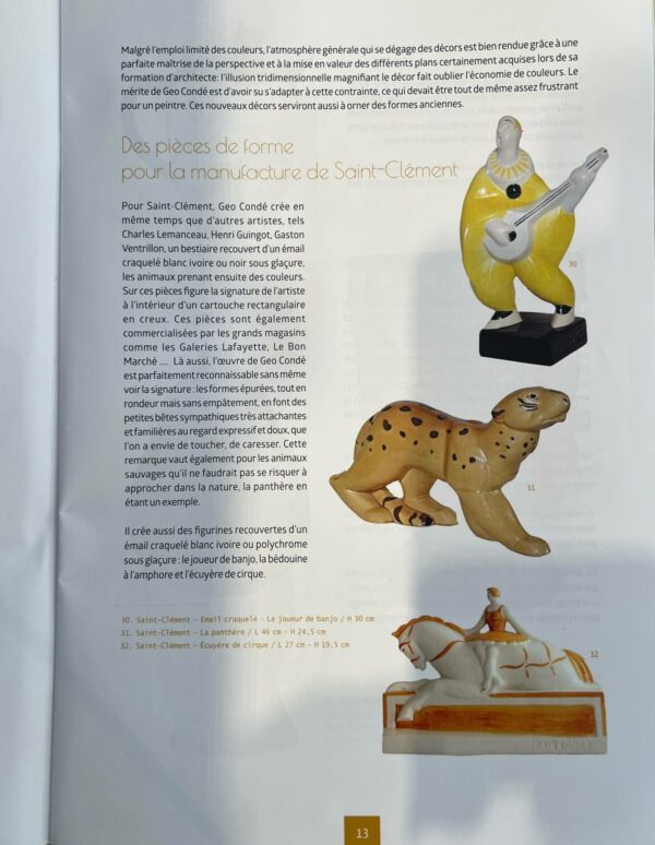 Geo Condé Sculpture Art Déco “ Le joueur de banjo” – Image 9