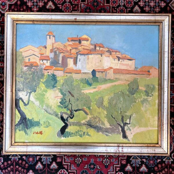 WOLFF José (1885-1964)  huile sur panneau “Paysage provençal “ – Image 2