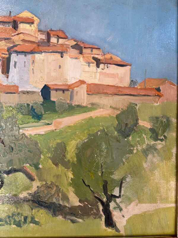 WOLFF José (1885-1964)  huile sur panneau “Paysage provençal “ – Image 5