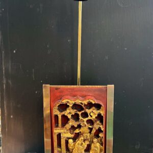 Lampe de table en laiton doré de style chinois